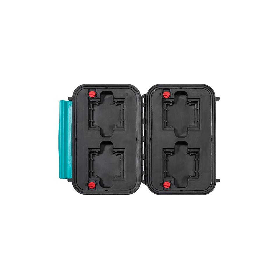 HPRC 1300CUB Resin Hard Case with Cubed Foam, Black with Blue Handle